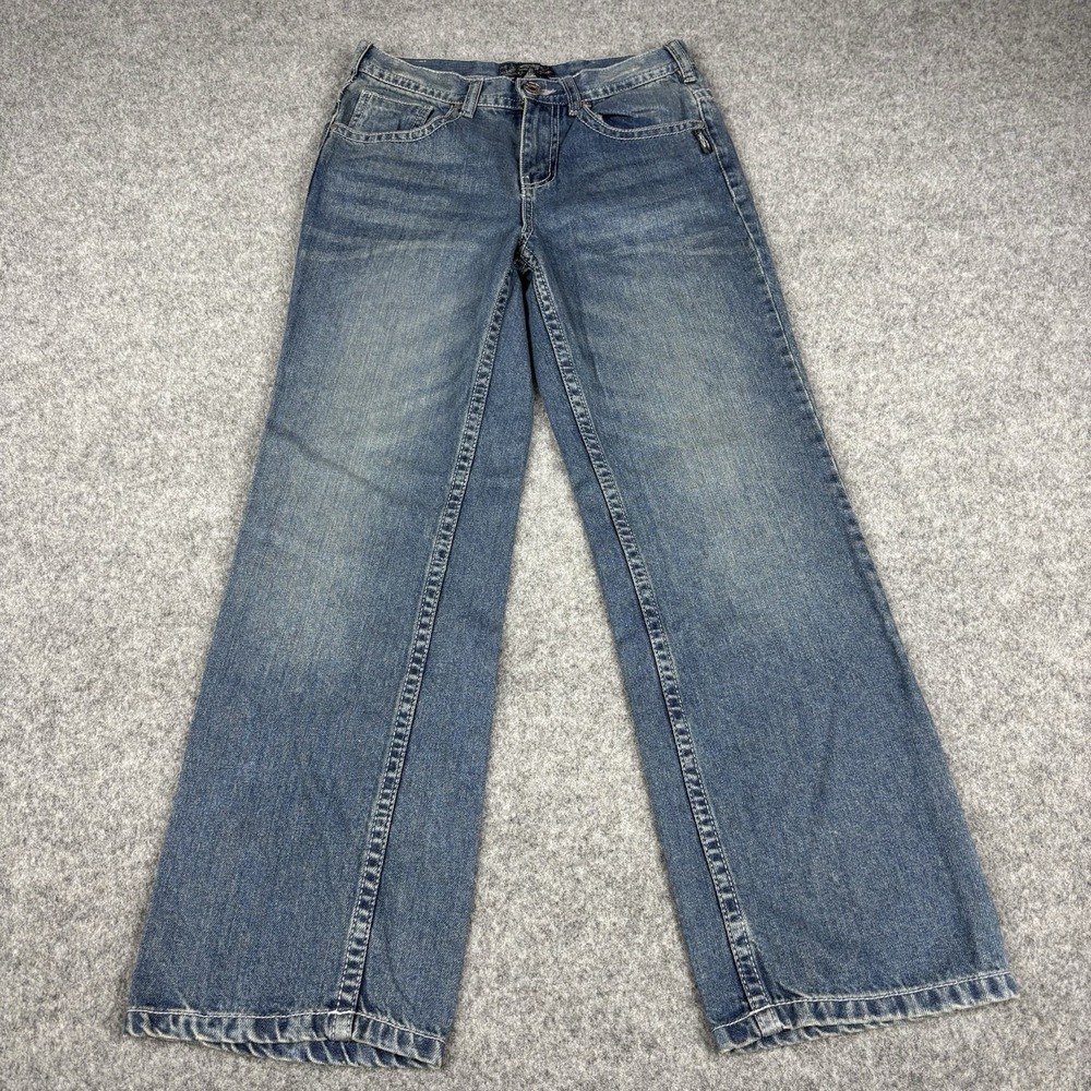 Silver Jeans Co Garret Jeans Women's 12 (Fits 27x27) Wide Leg Y2K Distressed EUC